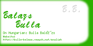 balazs bulla business card